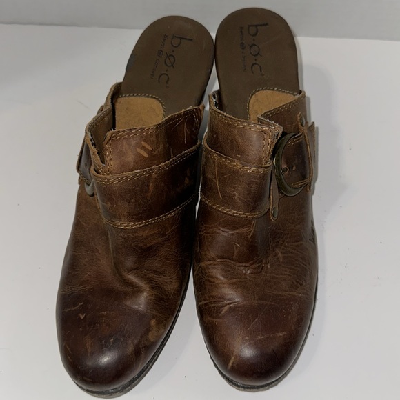 BOC Born Concept Shoes Womens 9 M Clogs Mule Loafers Slip On Heel Veganleather - Picture 2 of 16